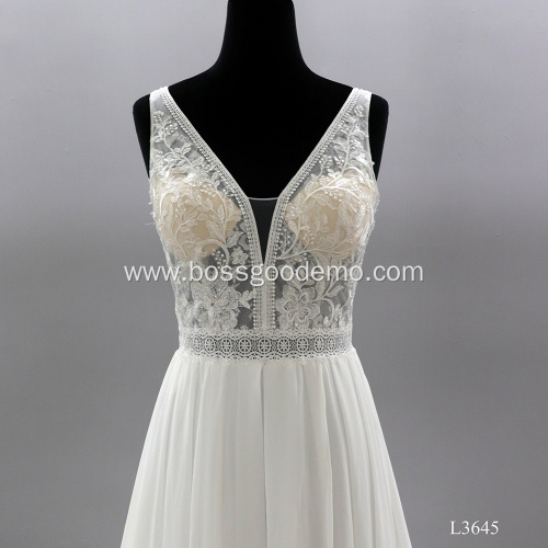 Sleeveless Modest Vintage 2020 Bride Bridal Dress Ball Gown